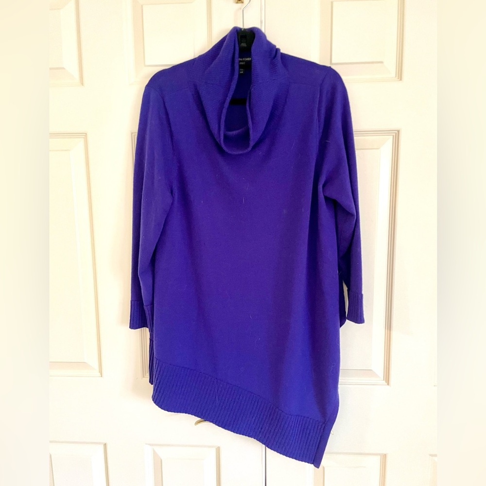 Eileen Fisher Oversized Cowl Neck Asymmetrical Sweater